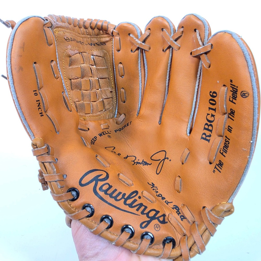 Rawlings Cal Ripken Jr 10" Youth Baseball Glove Basket Web‎ RHT RBG106